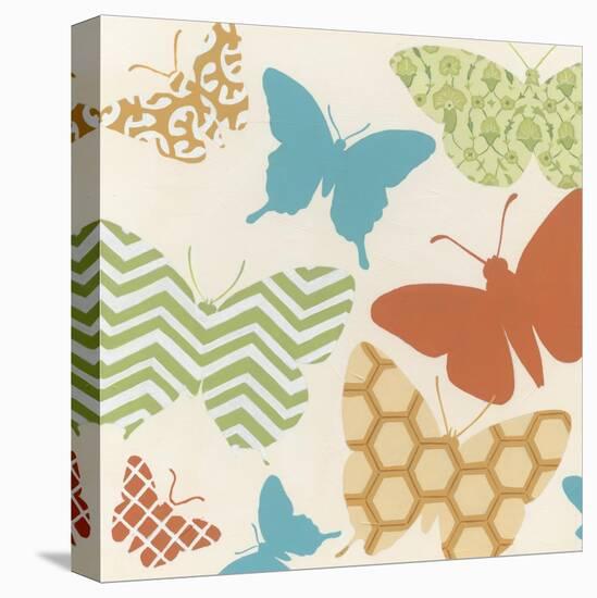 Butterfly Patterns I-June Erica Vess-Stretched Canvas