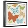 Butterfly Patterns II-June Erica Vess-Framed Art Print