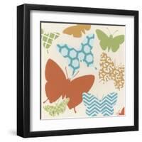 Butterfly Patterns II-June Erica Vess-Framed Art Print