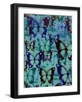 Butterfly Patterns-Abstract Graffiti-Framed Giclee Print