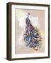 Butterfly Peacock-The Tangled Peacock-Framed Giclee Print