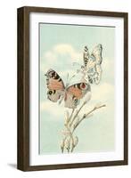 Butterfly People on Pussy Willows-null-Framed Art Print