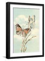 Butterfly People on Pussy Willows-null-Framed Art Print