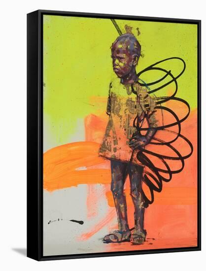 Butterfly people-Aaron Bevan-Bailey-Framed Stretched Canvas