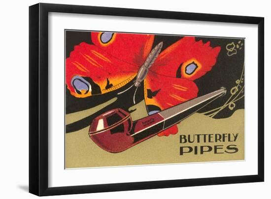 Butterfly Pipes-null-Framed Art Print