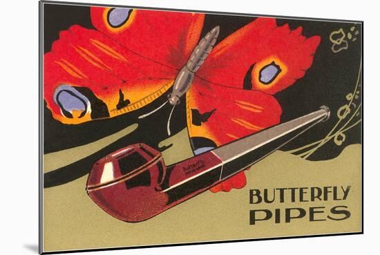 Butterfly Pipes-null-Mounted Art Print