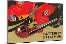 Butterfly Pipes-null-Mounted Art Print