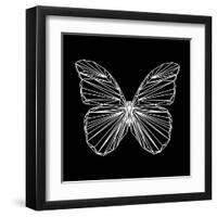 Butterfly Polygon-Lisa Kroll-Framed Art Print