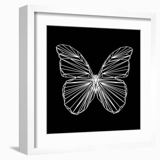 Butterfly Polygon-Lisa Kroll-Framed Art Print