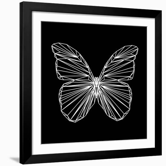 Butterfly Polygon-Lisa Kroll-Framed Art Print