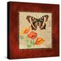 Butterfly & Poppies-Gregory Gorham-Stretched Canvas