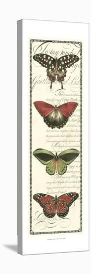Butterfly Prose Panel I-null-Stretched Canvas