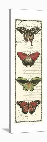 Butterfly Prose Panel I-null-Stretched Canvas