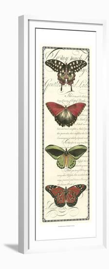 Butterfly Prose Panel I-null-Framed Premium Giclee Print