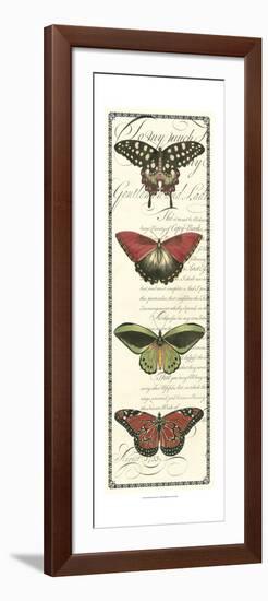 Butterfly Prose Panel I-null-Framed Art Print