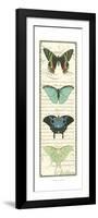 Butterfly Prose Panel II-null-Framed Premium Giclee Print