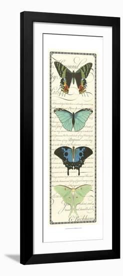 Butterfly Prose Panel II-null-Framed Premium Giclee Print