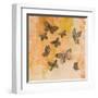 Butterfly Silhouettes II-Silvia Vassileva-Framed Art Print