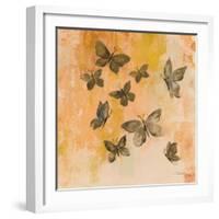 Butterfly Silhouettes II-Silvia Vassileva-Framed Art Print