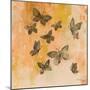 Butterfly Silhouettes II-Silvia Vassileva-Mounted Art Print