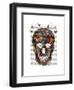 Butterfly Skull-Fab Funky-Framed Art Print