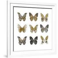 Butterfly Study in Gold I-Julia Bosco-Framed Art Print