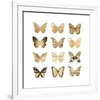 Butterfly Study in Gold II-Julia Bosco-Framed Art Print