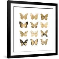 Butterfly Study in Gold II-Julia Bosco-Framed Art Print