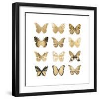 Butterfly Study in Gold II-Julia Bosco-Framed Art Print