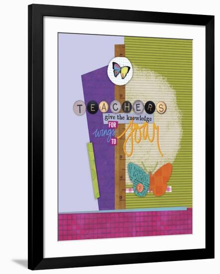 Butterfly Teacher 1-Holli Conger-Framed Giclee Print