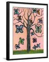 Butterfly Tree-null-Framed Art Print