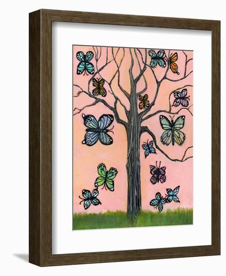 Butterfly Tree-null-Framed Art Print