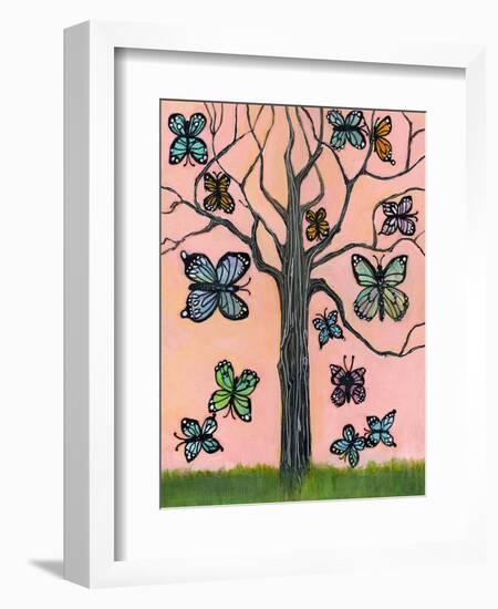 Butterfly Tree-null-Framed Art Print