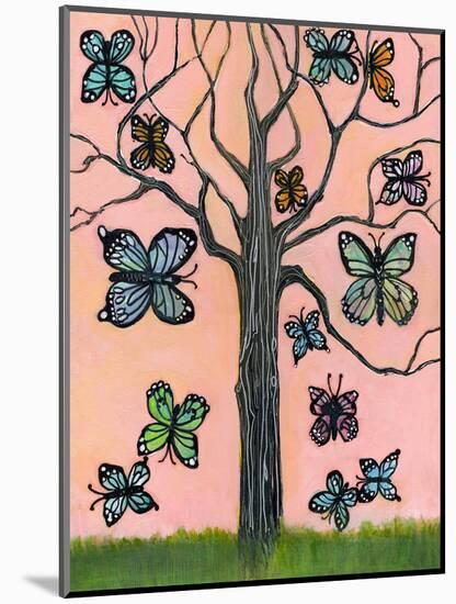 Butterfly Tree-null-Mounted Art Print