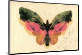 Butterfly-Albert Bierstadt-Mounted Premium Giclee Print