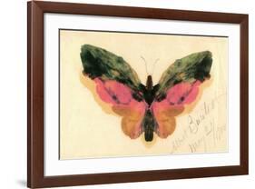 Butterfly-Albert Bierstadt-Framed Premium Giclee Print