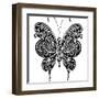 Butterfly-worksart-Framed Art Print