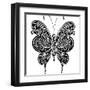 Butterfly-worksart-Framed Art Print