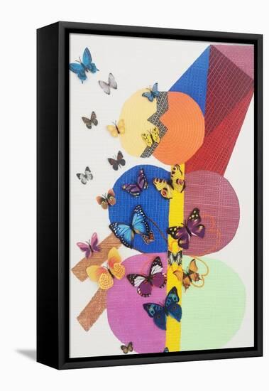 Butterfly-Maryse Pique-Framed Stretched Canvas