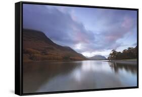 Buttermere at Dusk, Lake District National Park, Cumbria, England, United Kingdom, Europe-Ian Egner-Framed Stretched Canvas