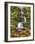 Buttermil Falls Autumn Scenic, New Jersey-George Oze-Framed Photographic Print