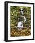 Buttermil Falls Autumn Scenic, New Jersey-George Oze-Framed Photographic Print