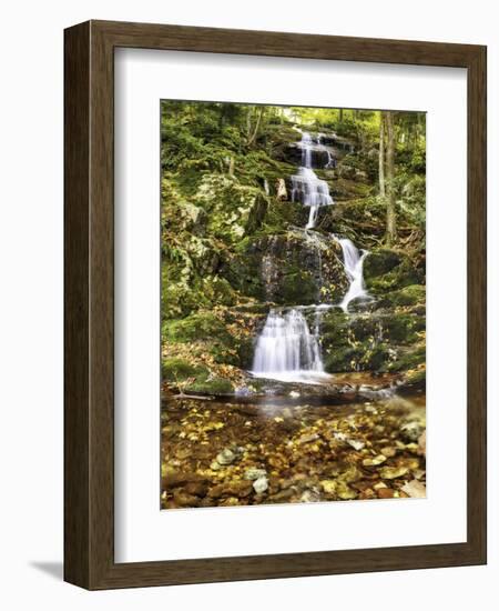 Buttermil Falls Autumn Scenic, New Jersey-George Oze-Framed Photographic Print