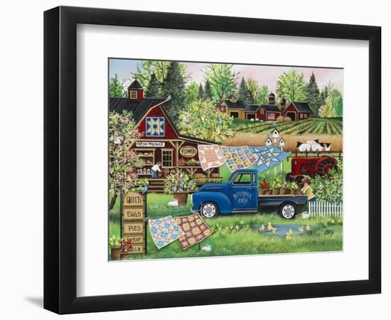 Buttermilk Farm Spring-Debbi Wetzel-Framed Giclee Print