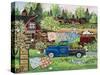 Buttermilk Farm Spring-Debbi Wetzel-Stretched Canvas