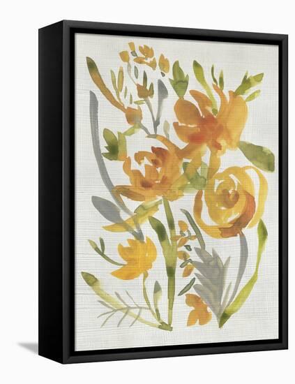 Butterscotch Bouquet II-Chariklia Zarris-Framed Stretched Canvas