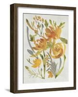 Butterscotch Bouquet II-Chariklia Zarris-Framed Art Print