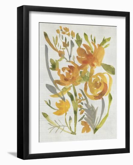 Butterscotch Bouquet II-Chariklia Zarris-Framed Art Print