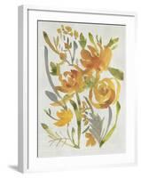 Butterscotch Bouquet II-Chariklia Zarris-Framed Art Print