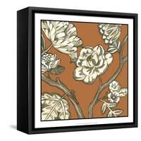 Butterscotch Chintz II-Chariklia Zarris-Framed Stretched Canvas